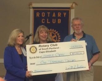 Rotary Club check presentation